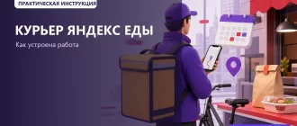 Работа курьером в Яндекс Еде: как устроиться в 2026 году: обложка