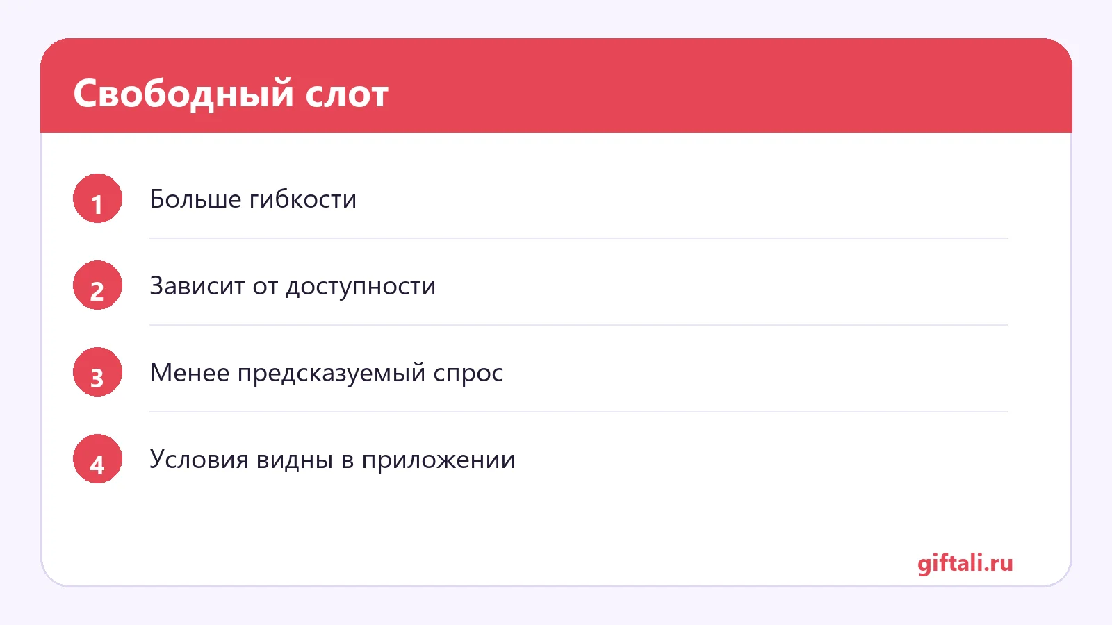 Свободный слот