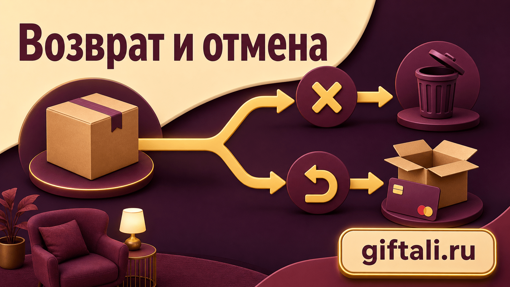 Два сценария после заказа: отмена и возврат товара
