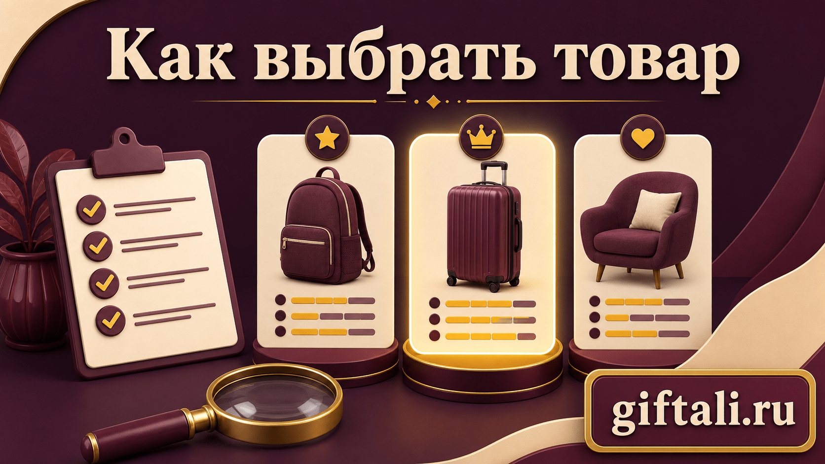 Сравнение нескольких товаров по важным характеристикам