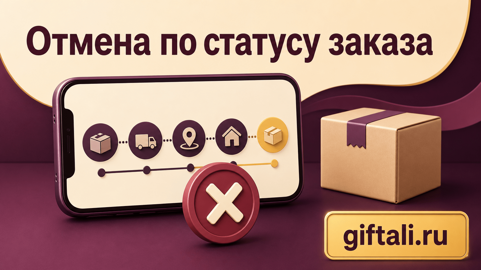Когда доступна отмена заказа в зависимости от его статуса