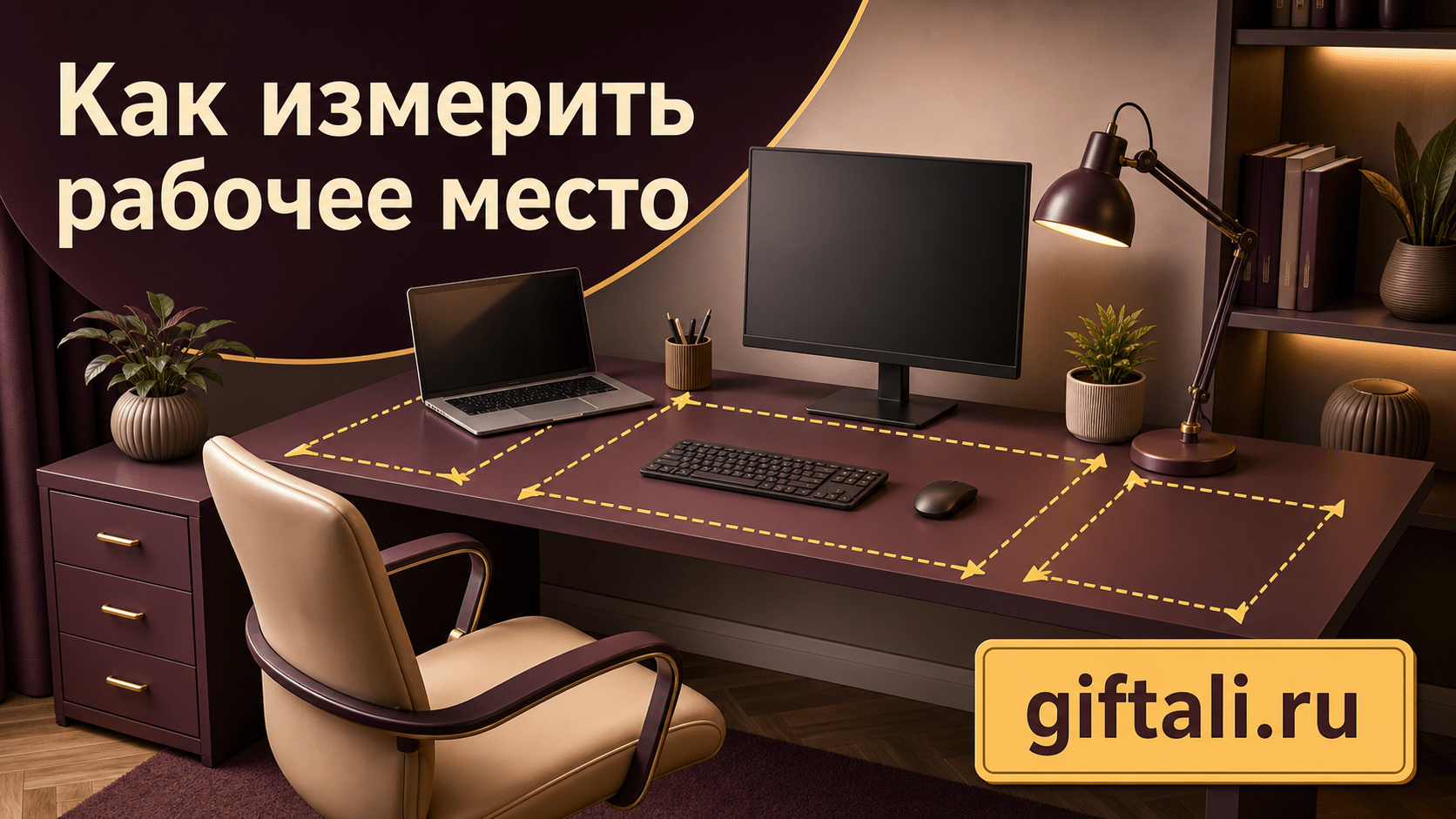 Измерение свободных зон рабочего стола перед покупкой аксессуаров