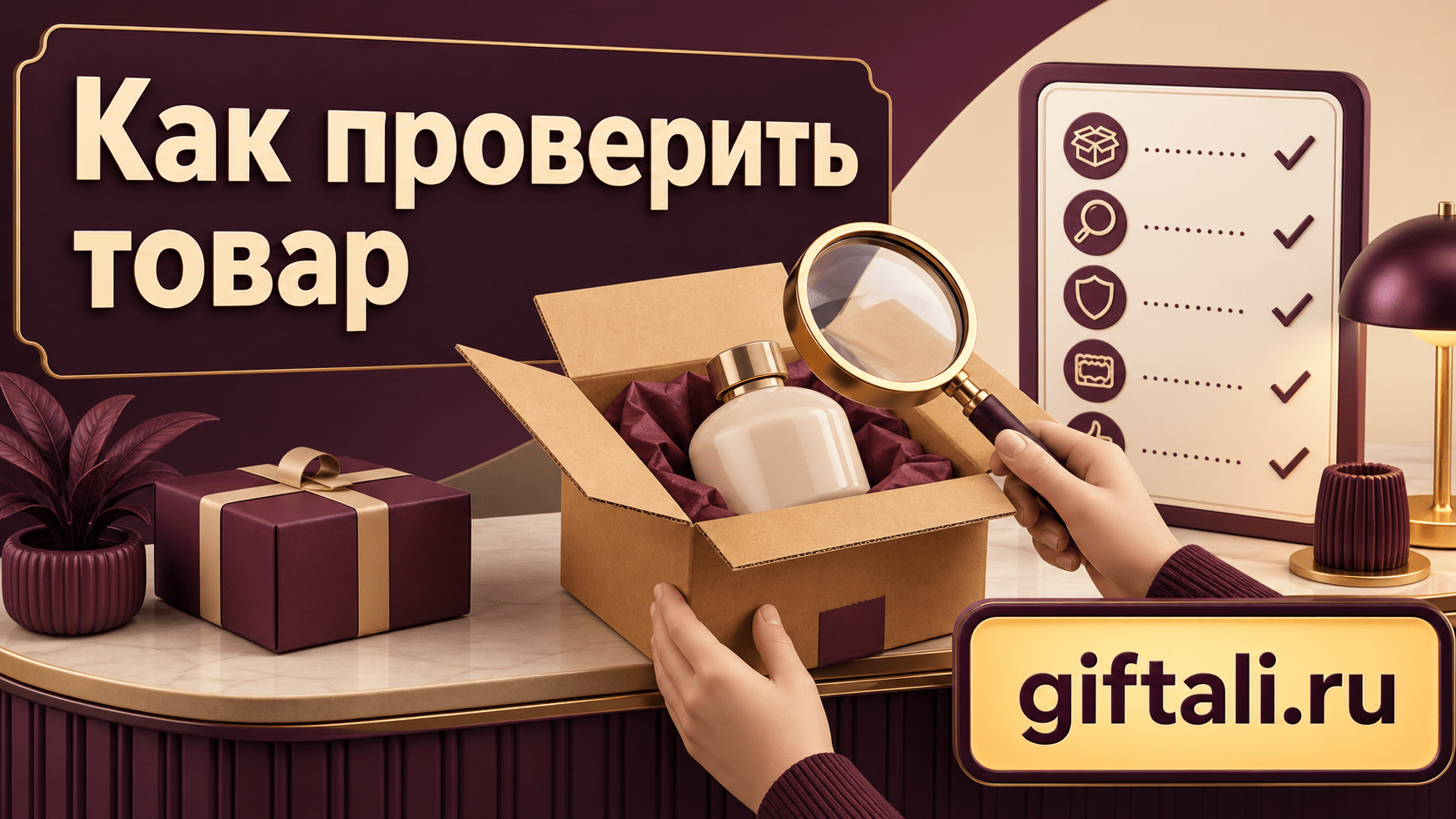 Проверка товара и комплектации при получении