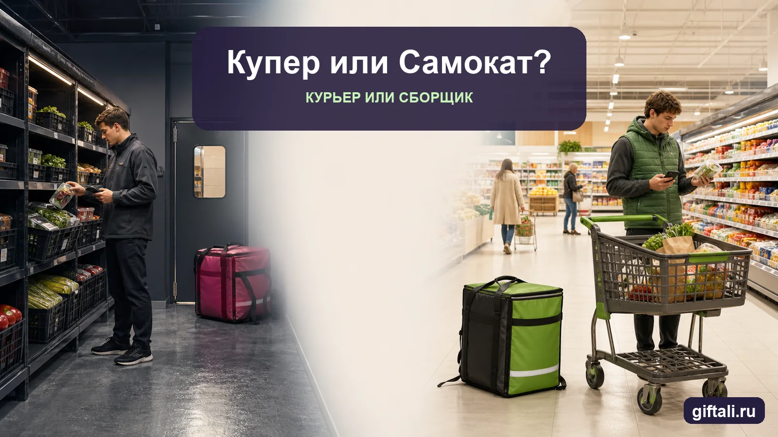 Купер или Самокат — сравнение работы курьером и сборщиком