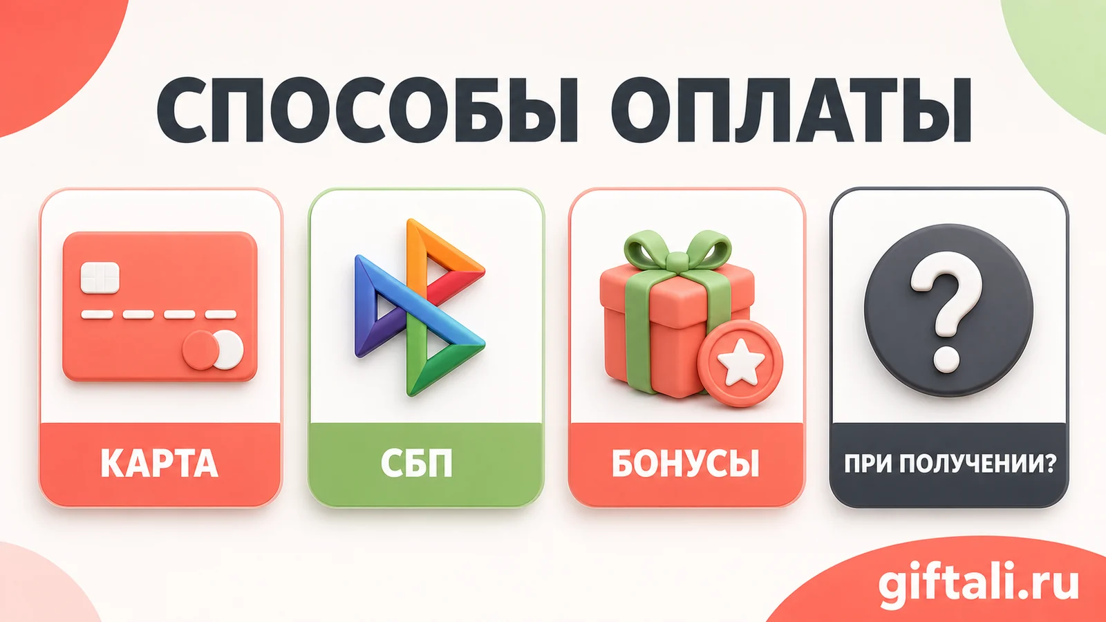 Способы оплаты заказа в Купере: карта, СБП, бонусы и оплата при получении